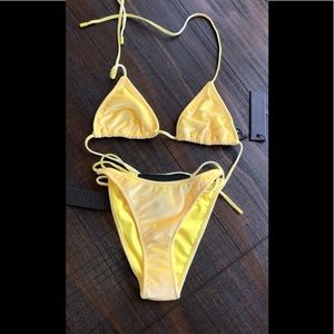 Triangl Velvet Bikini- Vinca Sorbet